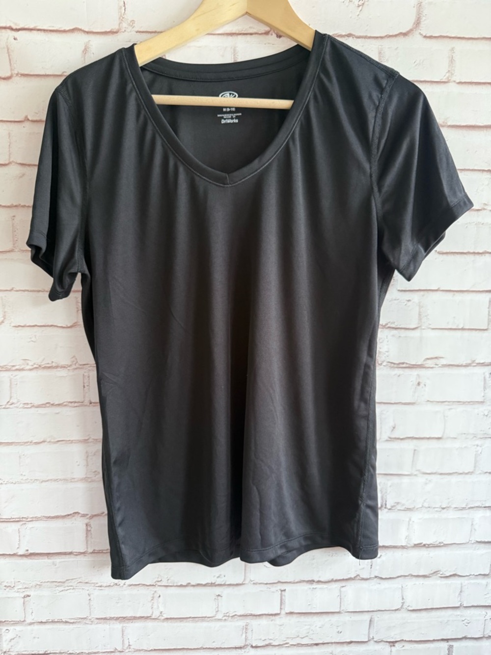 Athletic‎ Works Black Short-Sleeve Crew Neck Tee